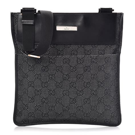 gucci cross over bag black|Gucci crossbody vintage bag.